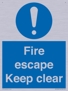 MA15499: Fire escape Keep clear
