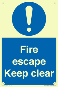 MA15499: Fire escape Keep clear