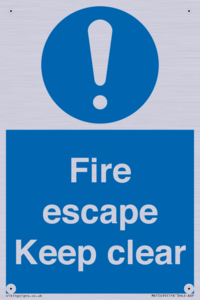 MA15499: Fire escape Keep clear