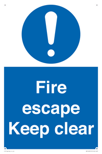 MA15499: Fire escape Keep clear