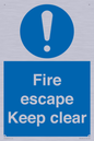 MA15499: Fire escape Keep clear