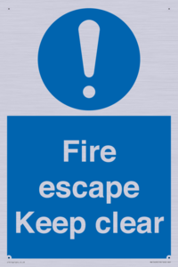 MA15499: Fire escape Keep clear