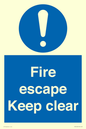MA15499: Fire escape Keep clear