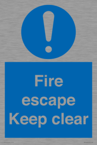 MA15499: Fire escape Keep clear
