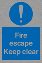 MA15499: Fire escape Keep clear