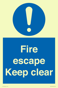 MA15499: Fire escape Keep clear