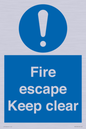 MA15499: Fire escape Keep clear
