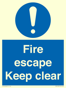 MA15499: Fire escape Keep clear