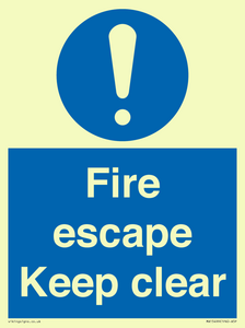 MA15499: Fire escape Keep clear
