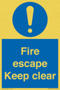 MA15499: Fire escape Keep clear