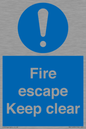 MA15499: Fire escape Keep clear