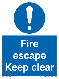 MA15499: Fire escape Keep clear