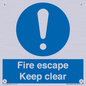 MA15499: Fire escape Keep clear