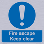 MA15499: Fire escape Keep clear