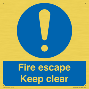 MA15499: Fire escape Keep clear