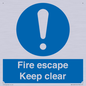 MA15499: Fire escape Keep clear