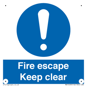 MA15499: Fire escape Keep clear