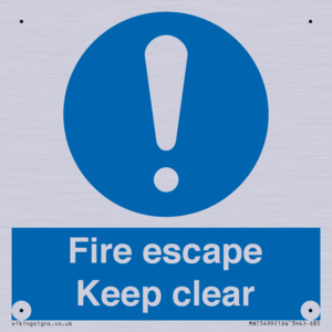 MA15499: Fire escape Keep clear