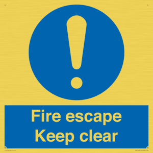 MA15499: Fire escape Keep clear