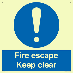 MA15499: Fire escape Keep clear