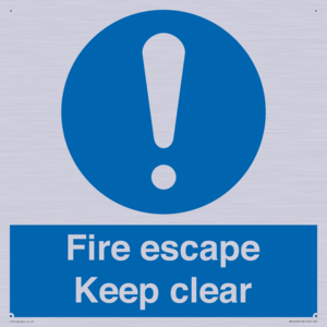 MA15499: Fire escape Keep clear
