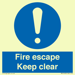 MA15499: Fire escape Keep clear