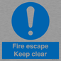 MA15499: Fire escape Keep clear