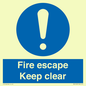 MA15499: Fire escape Keep clear