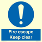 MA15499: Fire escape Keep clear
