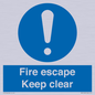 MA15499: Fire escape Keep clear