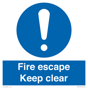 MA15499: Fire escape Keep clear