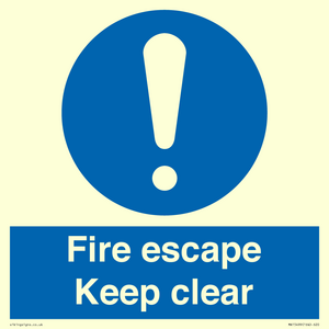 MA15499: Fire escape Keep clear