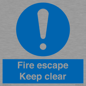 MA15499: Fire escape Keep clear