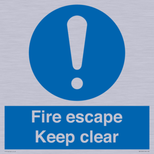 MA15499: Fire escape Keep clear