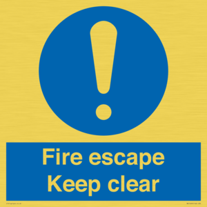 MA15499: Fire escape Keep clear