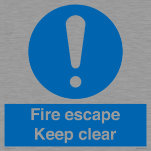 MA15499: Fire escape Keep clear