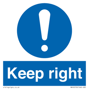 MA16576: keep right