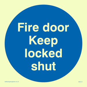 MA212: fire door keep locked shut