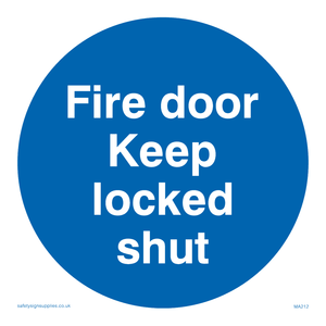 MA212: fire door keep locked shut