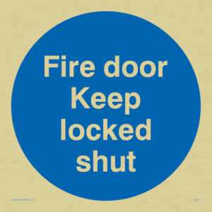 MA212: fire door keep locked shut