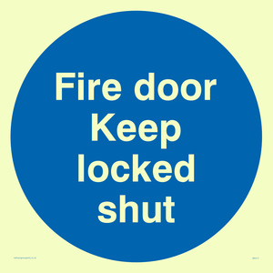 MA212: fire door keep locked shut