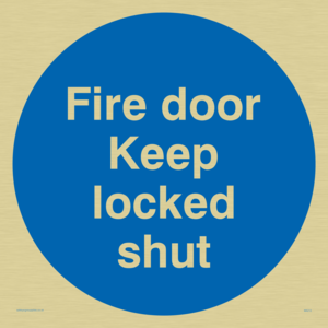 MA212: fire door keep locked shut