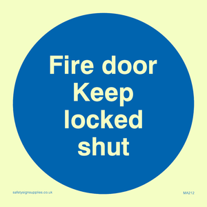 MA212: fire door keep locked shut