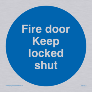 MA212: fire door keep locked shut