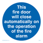 MA213: Fire door closes automatically