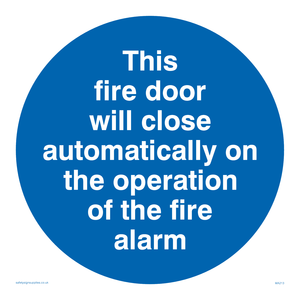 MA213: Fire door closes automatically