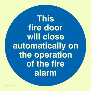 MA213: Fire door closes automatically