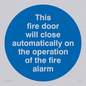 MA213: Fire door closes automatically