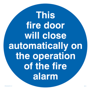 MA213: Fire door closes automatically