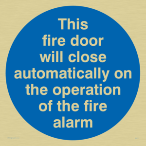 MA213: Fire door closes automatically
